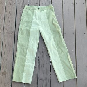 Strut and Bolt Two tone green cropped pants